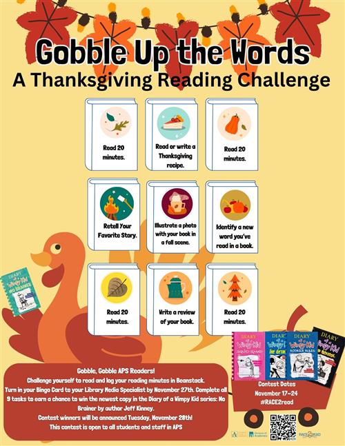 Gobble Up the Words: A Thanksgiving Reading Challenge